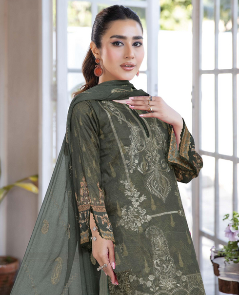 JOHRA 3PC EMBROIDED PRINTED LAWN SUIT JH-712