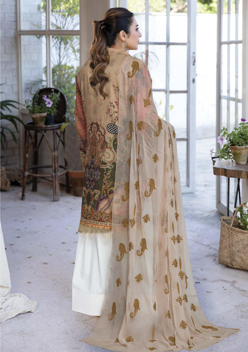 JOHRA 3PC EMBROIDED PRINTED LAWN SUIT JH-713