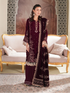 JOHRA-3PC VELVET EMBROIDERED SUIT JW-607