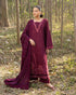 SANAM SAEED | 3PC DHANAK EMBROIDERED SUIT & WOOL SHAWL