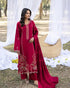 SANAM SAEED | 3PC DHANAK EMBROIDERED SUIT & WOOL SHAWL